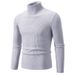 2024 Men's Knitwear Sweater Fashion Trend Casual Thread Clothes Personalized Top High Collar Bottom Shirt_voghion.com