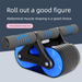 Attrezzatura per il fitness con rullo addominale doppio a rimbalzo automatico per principianti e dimagrimento della pancia_voghion.com