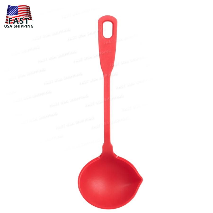 Mestolo da cucina in silicone con manico lungo da 12 pollici_voghion.com