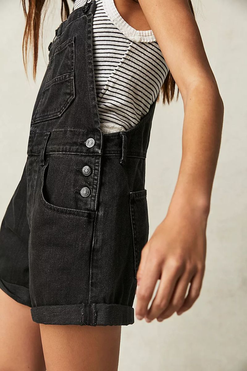Women's dress loose multi-pocket suspender jeans for women_voghion.com