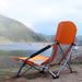 Cadeira reclinável para praia, acampamento, portátil, dobrável, para viagem, com encosto alto, para almoço ao ar livre_voghion.com