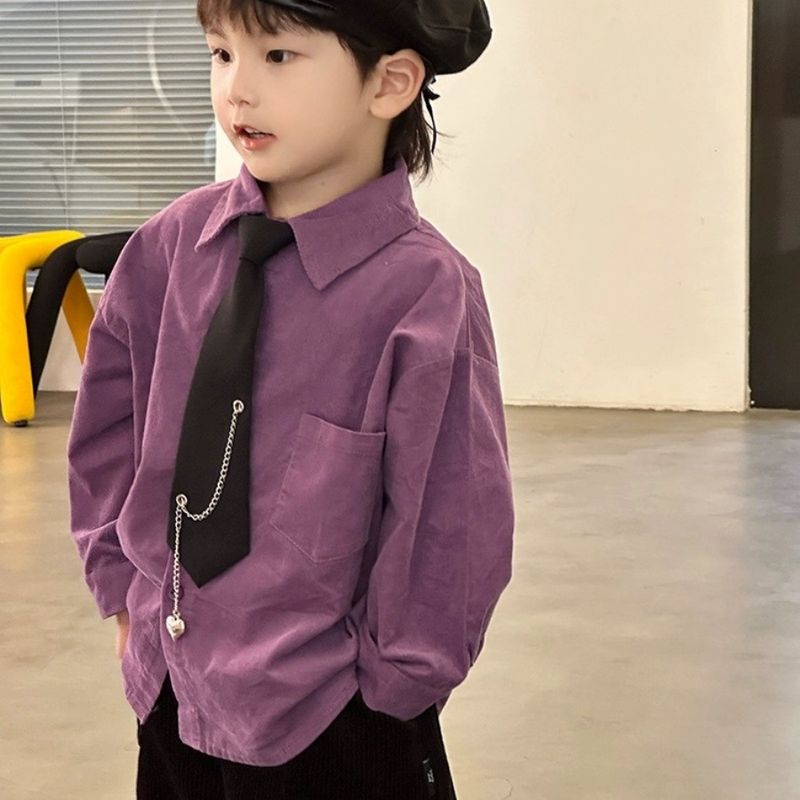 Children's Tie Boys And Girls Ins No Knot Metal Chain Fashion Black JK College Style Cool_voghion.com