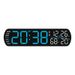 Reloj digital electrónico multifuncional con alarma LED y pantalla LED de escritorio 5512_voghion.com