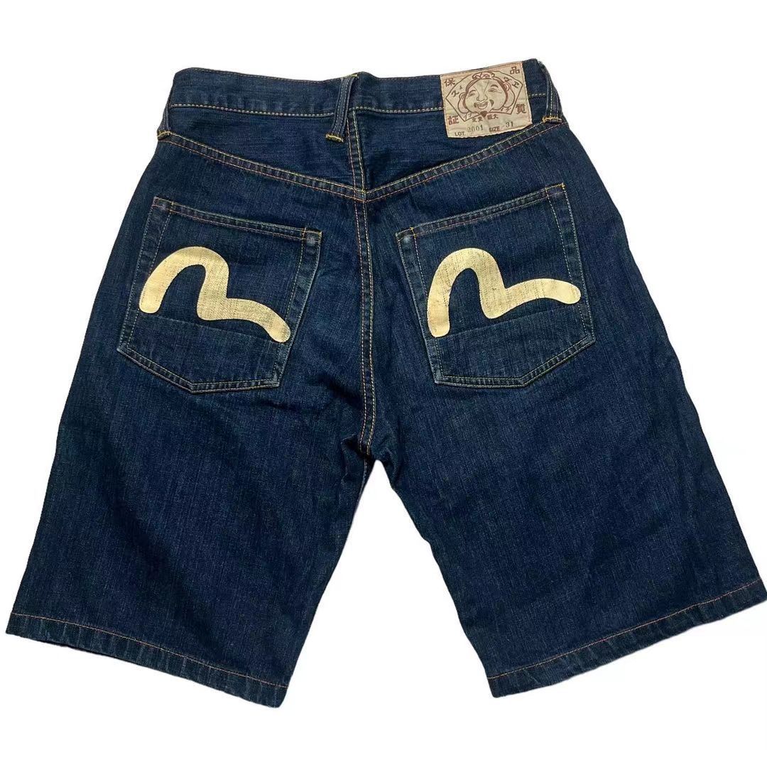 Summer thin and slightly elastic denim shorts, men's straight tube loose casual capris, trendy shorts_voghion.com