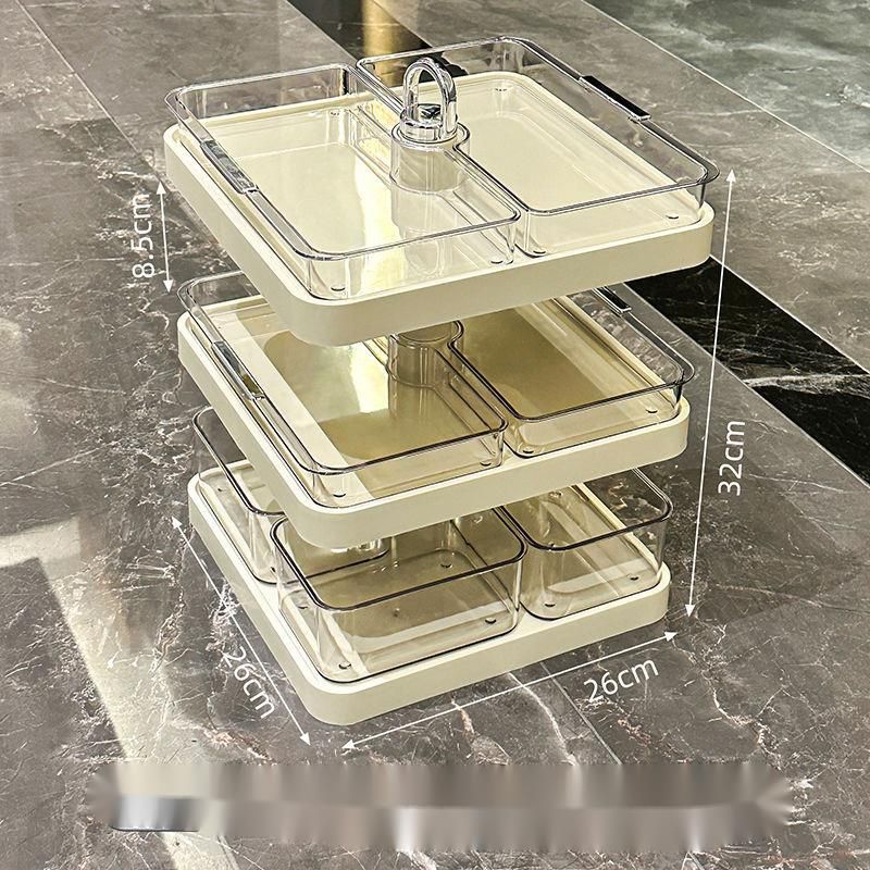 Hot Pot Side Home Mehrschichtiges Vorbereitungsfach Multifunktionales Geschirrregal Organizer Tray Artefakt High-End-Gefühl_voghion.com