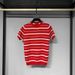 Men's Clothing Striped contrast color ice silk short sleeved T shirt men's summer fashion trend all match casual half sleeved bottoming sweater top_voghion.com