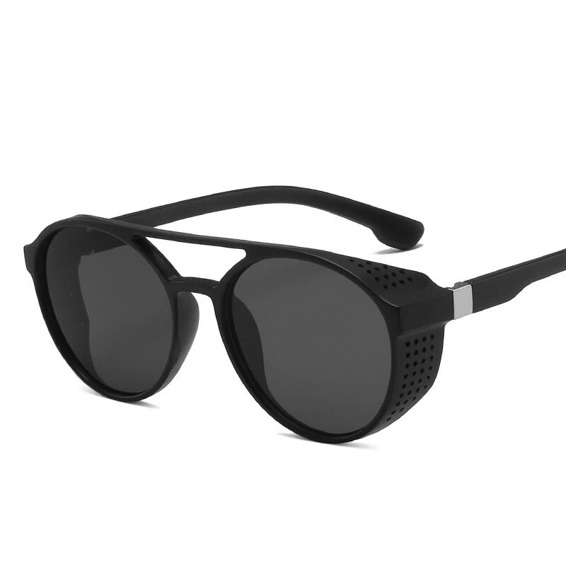 Sluneční brýle Steampunk Dámské Pánské Vintage brýle Kulaté brýle Steam Punk Retro módní sluneční brýle Oculus de sol_voghion.com