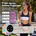JX523 Smart Watch With Bluetooth Calling, Menstrual Cycle Tracking, Voice Assistant & Fitness Tracking - Pink Silicone Strap_voghion.com