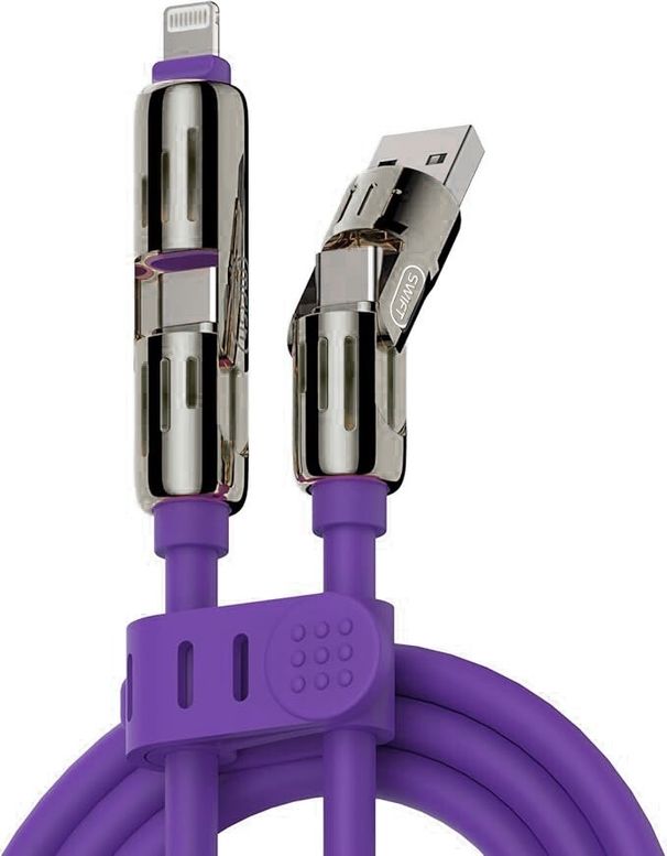 4 In 1 Multi USB Charging Cable 2M Charger Lead For All Universal Mobile Phones_voghion.com