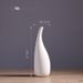 Nordic Minimalist White Ceramic Vase - Burnt Texture & Dry Flower Display For Home Decor
_voghion.com