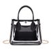 Borsa a tracolla casual piccola in PVC trasparente con catena in pelle, nuova 2023 da donna_voghion.com