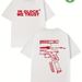 T-shirt da uomo con grafica in stile Glock, 100% baumwolle, Schweißableitend, atmungsaktiv, hochwertiges freizeit-t-shirt per l'esecuzione semplice, perfetta_voghion.com