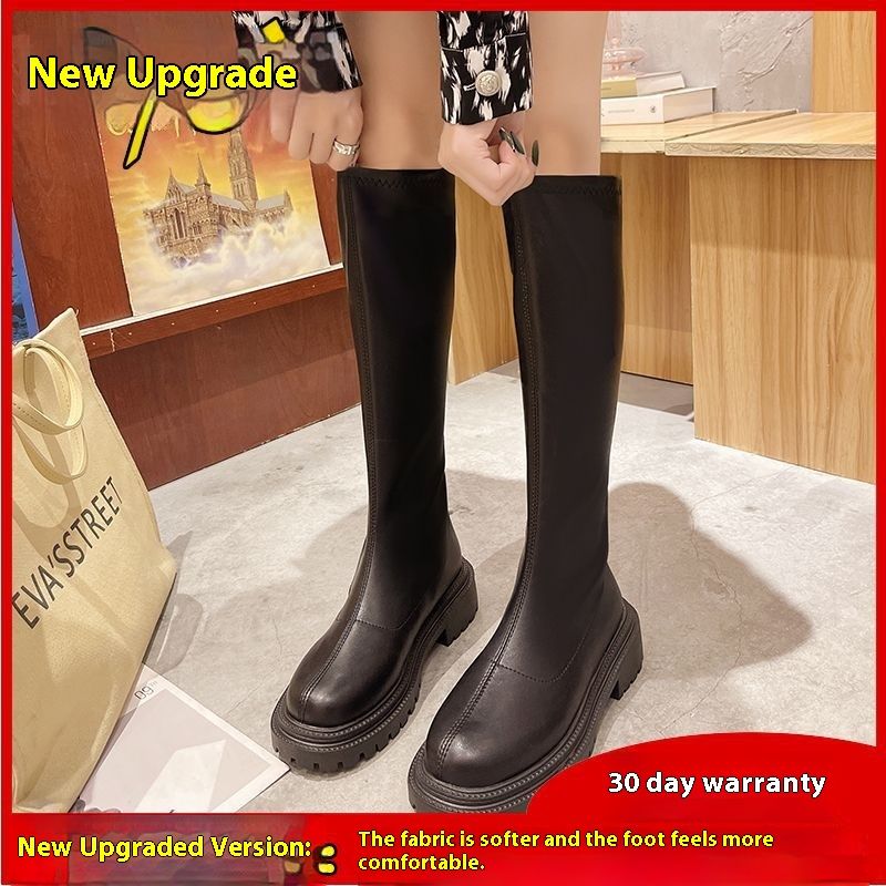 High quality elastic boots, 2023 new style for spring autumn fashion, plain style, slim and tall women_voghion.com