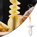 Tagliapatate a spirale per cucina, tagliaverdure a spirale, piccolo utensile antiscivolo per patatine fritte, utensile ergonomico per tagliare carote attorcigliate_voghion.com