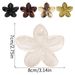 Jelly Color Plumeria Transparent Retro Leopard Aesthetic Plumeria Claw Clip - Back-of-Head Updo Shark Clip_voghion.com