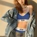 2020 Autumn Winter New Women's Fashion Color Block Crop Top And Shorts Two-Piece Set_voghion.com