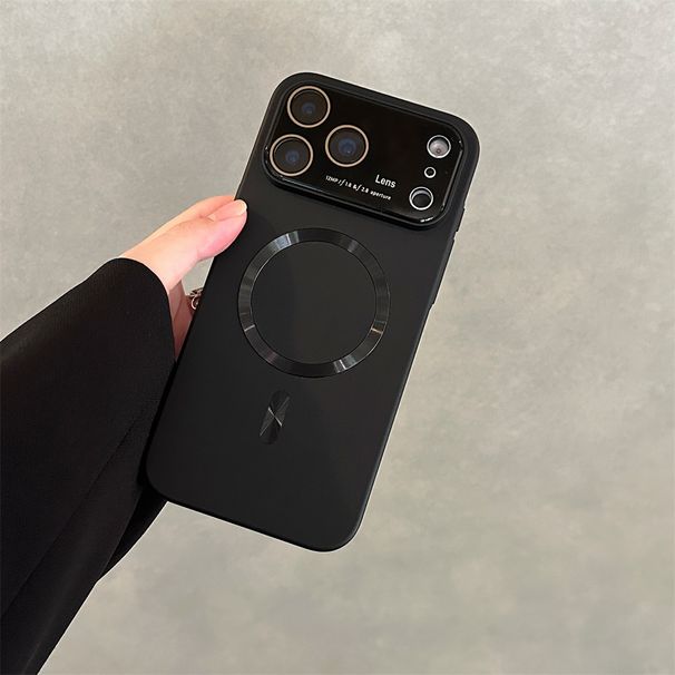 Magnetic Phone Case For For Iphone 17 Pro Max 16 15 14 PC Shockproof Protective Cover With Full Camera Lens_voghion.com