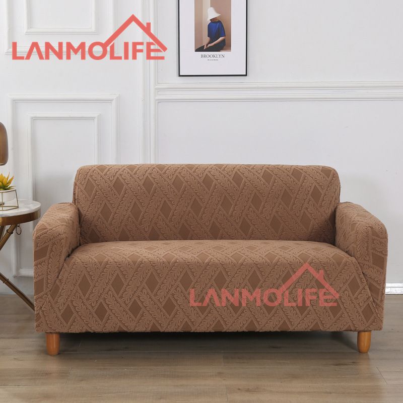 Copridivano in rattan nordico jacquard, copridivano universale di alta qualità, copridivano antipolvere universale per quattro stagioni, tutto incluso_voghion.com