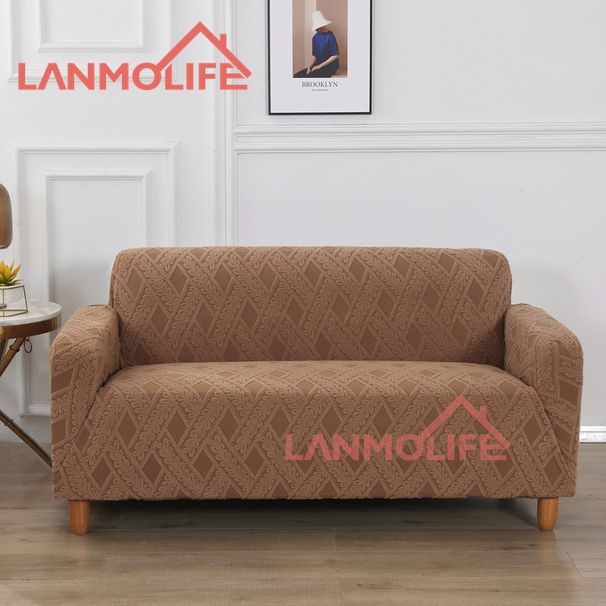 Copridivano in rattan nordico jacquard, copridivano universale di alta qualità, copridivano antipolvere universale per quattro stagioni, tutto incluso_voghion.com