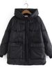 Plus Size Women's Clothing Winter Jackets Hooded Long Sleeves Thickened Cotton Interlayer Inside Large Size 5XL Keep_voghion.com