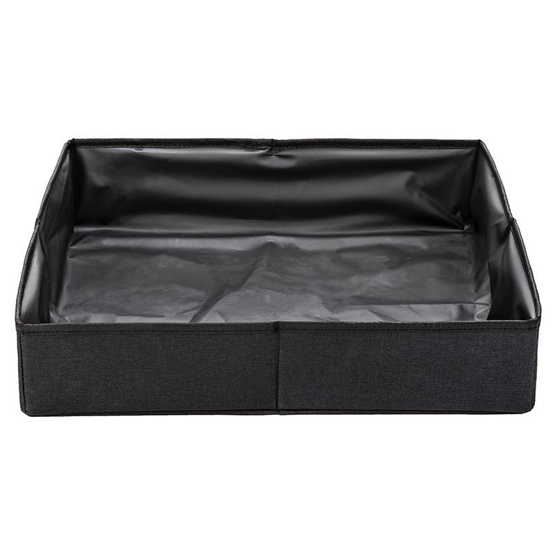 Foldable Supplies Waterproof Oxford Cloth Toilet Large Semi-Enclosed Cat Litter Box_voghion.com