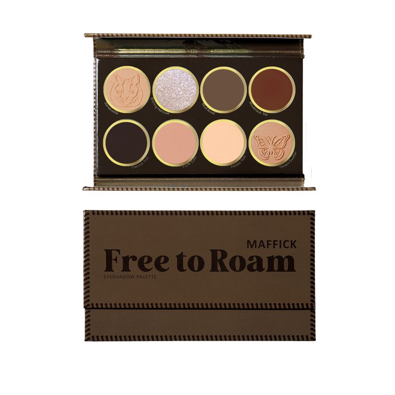 MAFFICK Makeup Free Roaming 8-Farben-Lidschatten, matt, perlmuttfarben, All-in-One-Konturpalette_voghion.com