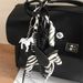 Whimsical Zebra-Print Pony Keychain – Stylish PU Leather Charm With Black Braided Rope (Maximalist Bag Accessory)_voghion.com