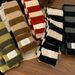 Color-Block Black And White Striped Plush For Women Winter Korean Version Versatile Thickened Warm Cold-Proof Soft Scarf_voghion.com