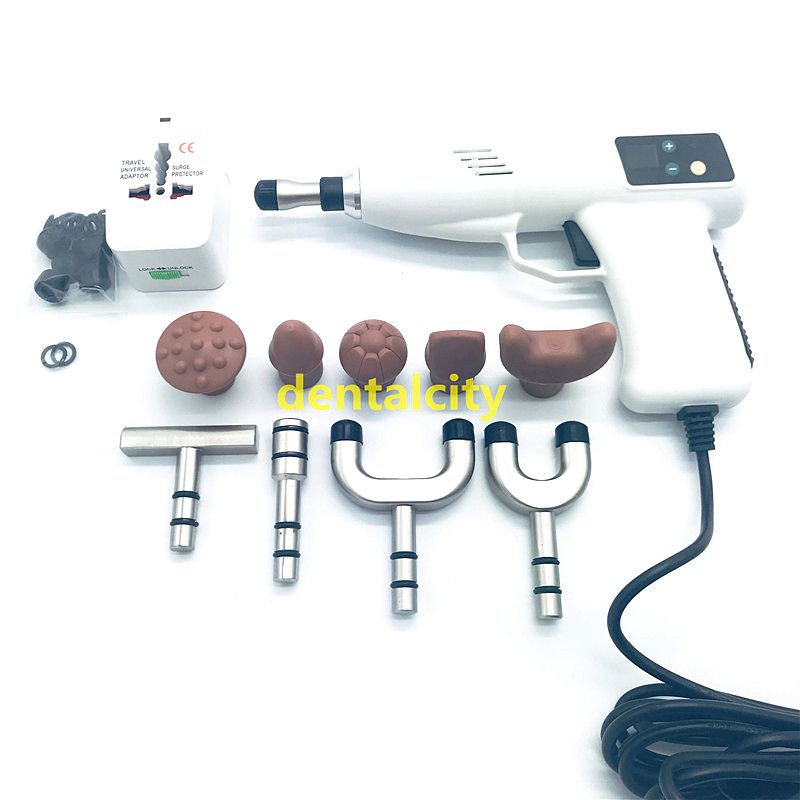 Reguliuojamas stuburo chiropraktikos instrumentas, 4 lygio, 10 galvų, elektrinis kaulų korekcijos pistoleto aktyvatorius, Cvical Thapy_voghion.com