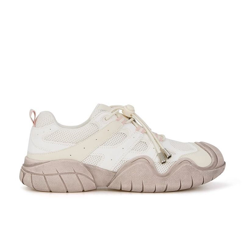 Meng Meng Milk Fu Ugly Cute Daddy Shoes Γυναικεία Φθινοπωρινά Νέα Πλέγματα με Χοντρό Κάτω Μέτωπο και Υψωμένο Στήριγμα Αθλητικά Παπούτσια_voghion.com