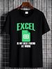 Excel – Mein bester Freund bei der Arbeit – T-Shirt mit Grafikprint, modisch, atmungsaktiv, lässig, für jeden Tag, leicht dehnbar, Unisex, weich, bequem, stylisch_voghion.com