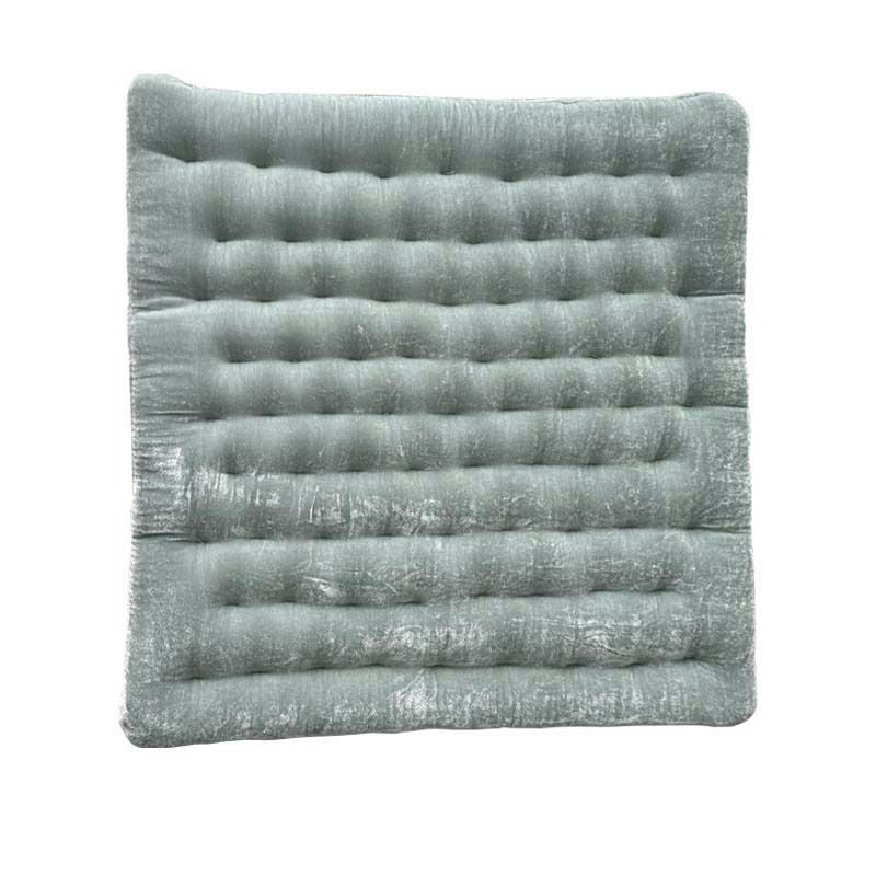 Cuscino per sedia in velluto nordico - Morbido cuscino quadrato per sedia per casa e ufficio (40x40 cm, 2 cm di spessore, imbottitura in cotone PP, base antiscivolo, 6 eleganti colori)_voghion.com