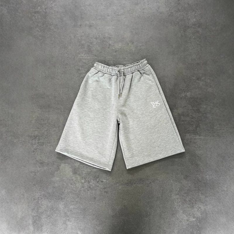 American Style Pepe Studio Embroidered Sports Knit Straight Casual Five-Point Shorts Men Cotton_voghion.com