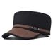 Cappello da uomo alla moda, stile militare primaverile, tutto in cotone, con parte superiore piatta_voghion.com