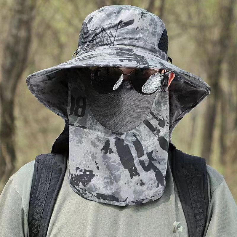Neuheiten Sommer Sonne s UV Schutz Outdoor Jagd Angeln Kappe Für Männer Frauen Wandern Camping Visier Eimer Neck Flap Fischer_voghion.com