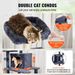 Cat Tree 68.5' Cat Tower With Cat Condos Sisal Scratching Post Dark Grey_voghion.com