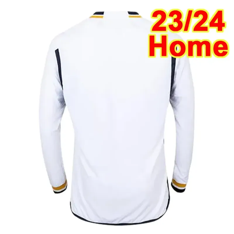 23 24 MODRIC CAMAVINGA Maglie da calcio da uomo a maniche lunghe ALABA VINI JR. KROOS RODRYGO VAERDE TCHOUAMENI Calcio in casa_voghion.com