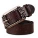 New Popular Needle Buckle Cowhide Women's Retro Casual Decoration, Carved Leather Belt, Versatile And Fashionable_voghion.com