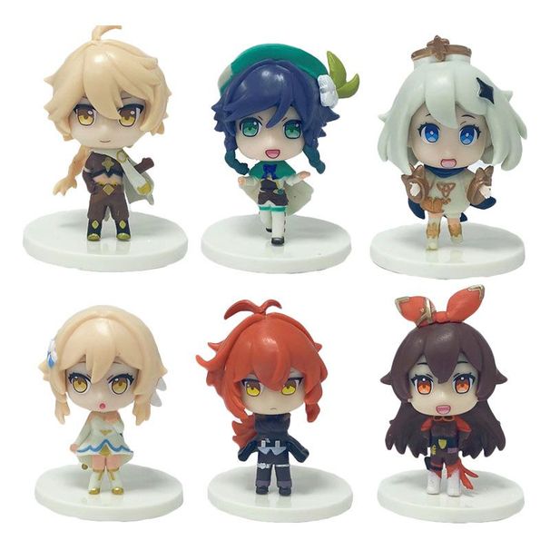 Exquisite 6pcsset Genshin Impact Action Figures Featuring Klee Paimon And More Collectors For_voghion.com