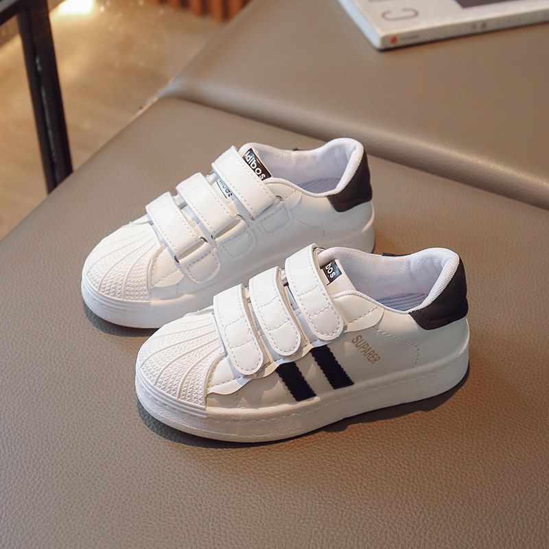 Student Start Seizoen Little White 2024 Lente Kinderen Klittenband Shell Hoofdbord Heren Comfortabele Dames Casual Schoenen_voghion.com