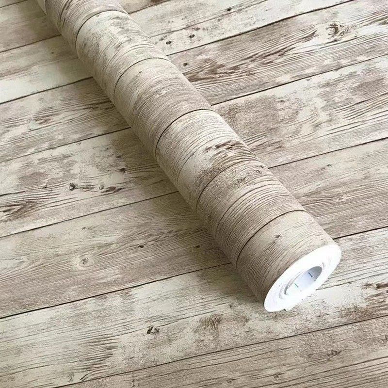 New 3D Realistic Wood Grain PVC Self-Adhesive TV Background Wall Home Renovation Wallpaper_voghion.com