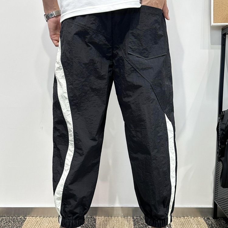24 year casual men's summer thin loose Haren for teenagers quick drying nine part ankle pants_voghion.com