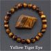 Agate Tiger Eye Crystal Natural Stone Elastic Cord Beaded Bracelet For Men And Women_voghion.com