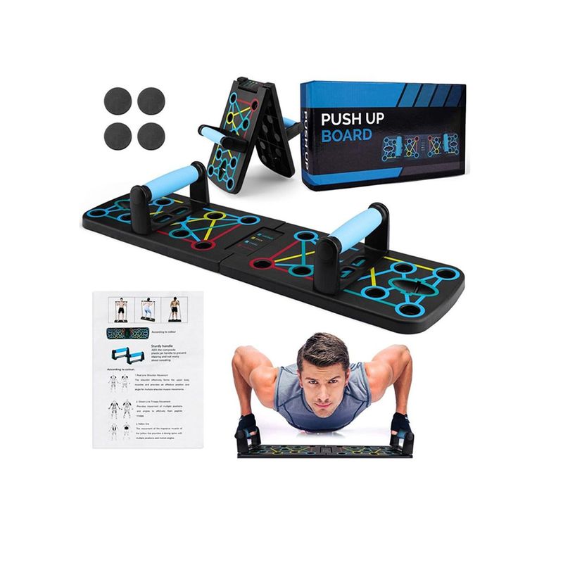 Tavola per flessioni pieghevole, supporto multifunzionale, per allenare i muscoli del torace, attrezzatura per il fitness domestico per adulti_voghion.com