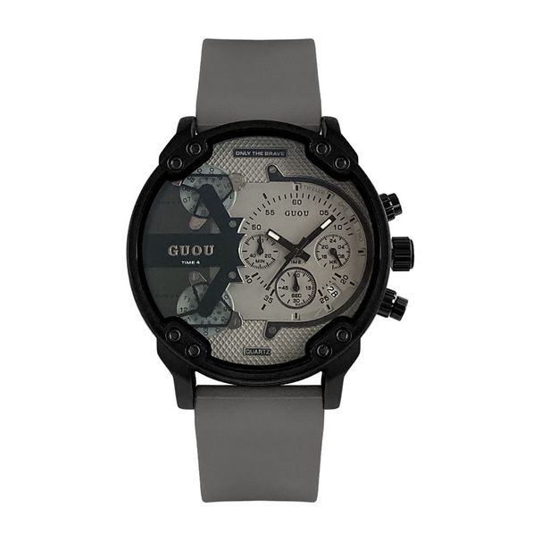 GUOU Unisex Quartz Multifunctional Five Pin Silicone Watch With Mountain Style Youthful Feel And No Gender Casual Watch_voghion.com