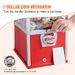 Distributore di gomme da masticare PS Vintage Gumball Red Coin Vending Bank 21H Machine_voghion.com