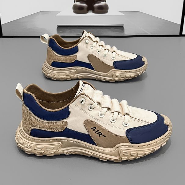 Καλοκαιρινό νέο χαμηλού δαπέδου casual mesh υφασμάτινο αναπνεύσιμο ανδρικά παπούτσια Μόδα άνετα παπούτσια σανίδας με μαλακή σόλα Ανδρικά παπούτσια μόδας_voghion.com