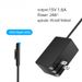Adaptador de corriente magnético de 24 W para Microsoft Surface Pro 4 (cargador plegable de 15 V y 1,6 A)._voghion.com