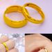 Authentic Sand Gold Ring Couple In Wedding Color, With Smooth Surface Plated Simulation That Will Not Fade For A Long_voghion.com