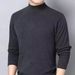 Herrenbekleidung, doppellagiges Fleece-Thermoshirt mit hohem Kragen und langen Ärmeln – warmes Winter-Basisschicht-T-Shirt für Männer (Dunkelgrau, Kaffeebraun, Schwarz, Grün)_voghion.com